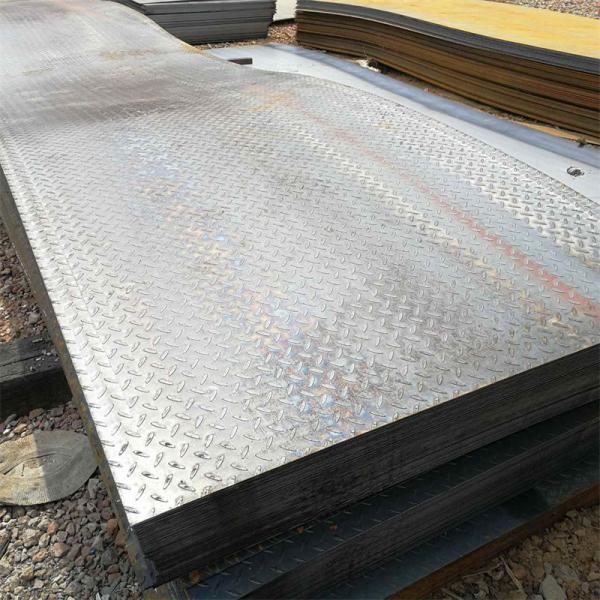 Buy cheap JIS Hot Rolled Checkered Steel Plate for Metal construction from wholesalers