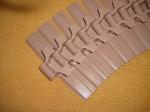 880TAB-K325/880TAB-K450 flat top conveyor chain slat flexible chains POM brown