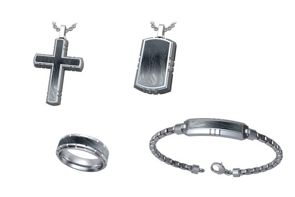 Buy cheap Fashion Chain Bracelet Ring Stainless Steel Cross Pendant Necklace Jewelry Gift Set from wholesalers