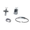 Buy cheap Fashion Chain Bracelet Ring Stainless Steel Cross Pendant Necklace Jewelry Gift Set from wholesalers