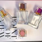 Square Transparent Perfume Spray Bottle Glass 30ml 50ML 500pcs