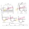 Buy cheap Plywood auditorium seating with writing pad fabric flame retardant for conference room from wholesalers