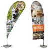 Buy cheap Waterproof Beach Feather Flags 40x190cm Fiberglass Aliminium Pole from wholesalers