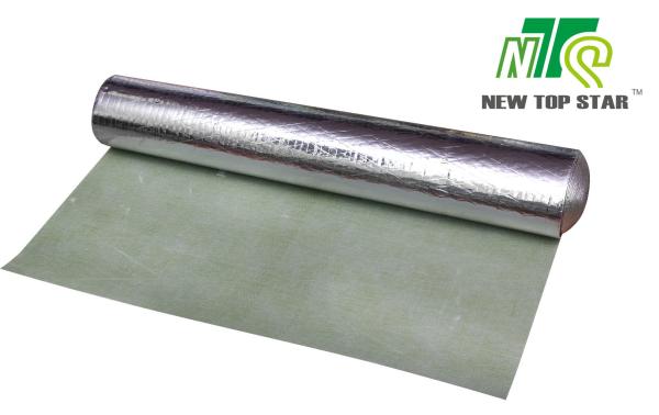 Buy cheap 920KGS/m3 Acoustic Floor Underlayment Rubber Carpet Underlay With Silver Vapor Barrier from wholesalers