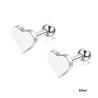 Buy cheap Sweet heart shape stud earrings rose gold plated earrings body piercing jewelry from wholesalers