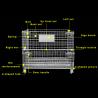 Buy cheap 0.6T Pallet Storage Cages Odm Metal Roll Cage With Wheels For Logistics from wholesalers