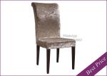 Chinese Restaurant Dining Chair Iron Legs Wooden Design (YA-44)