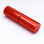 Red Aluminium Tube Retractable Travel Makeup Brush 11cm For Base Makeup