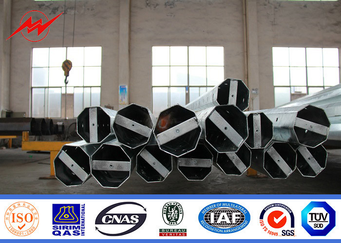 80ft Q345 5mm Type Electric Galvanised Steel Pole Support For The Philippines