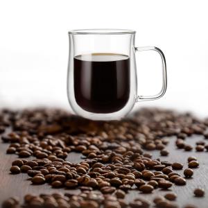 Wholesale Amazon top seller High quality Borsilicate double wall Heat Resistant Hot Coffee Glss  Double Wall Glass Cup from china suppliers