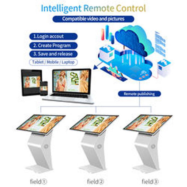 500cd/M2 Kiosk LCD Android Multipoint Touch Screen Kiosk