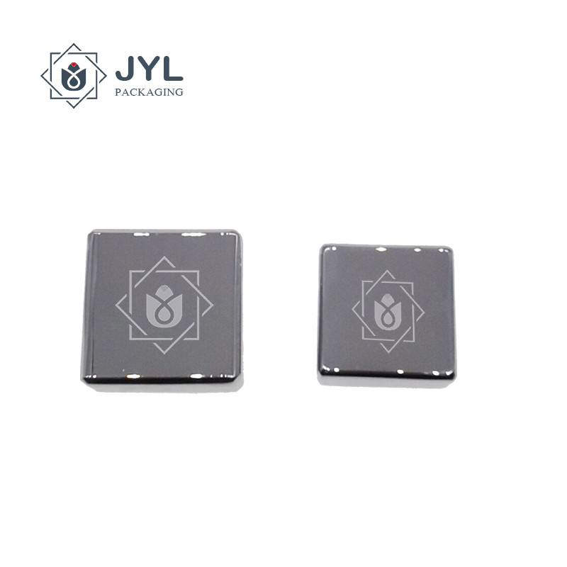 Zamac Perfume bottle Cap Square Shape Public Mold Recyclable Material