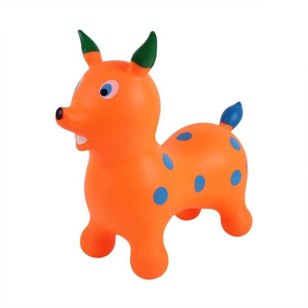 Buy cheap Newest PVC inflatable toys kids play middle size jumping dog animal from wholesalers