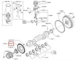 VH13472013A J08e Engine Crankshaft Damper Sub Assy For Sk330-8 SK350LC-8 13407