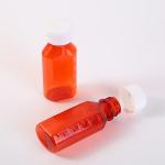 2oz 4oz 8oz 12oz16oz Oval Bottle PET Amber Container Cough Syrup Bottle Medicine