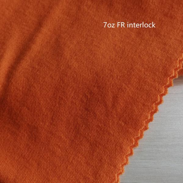 Buy cheap CFR Fabric Interlock FR Henley Arc Rated Fabric NFPA2112 CAT2 225gsm from wholesalers