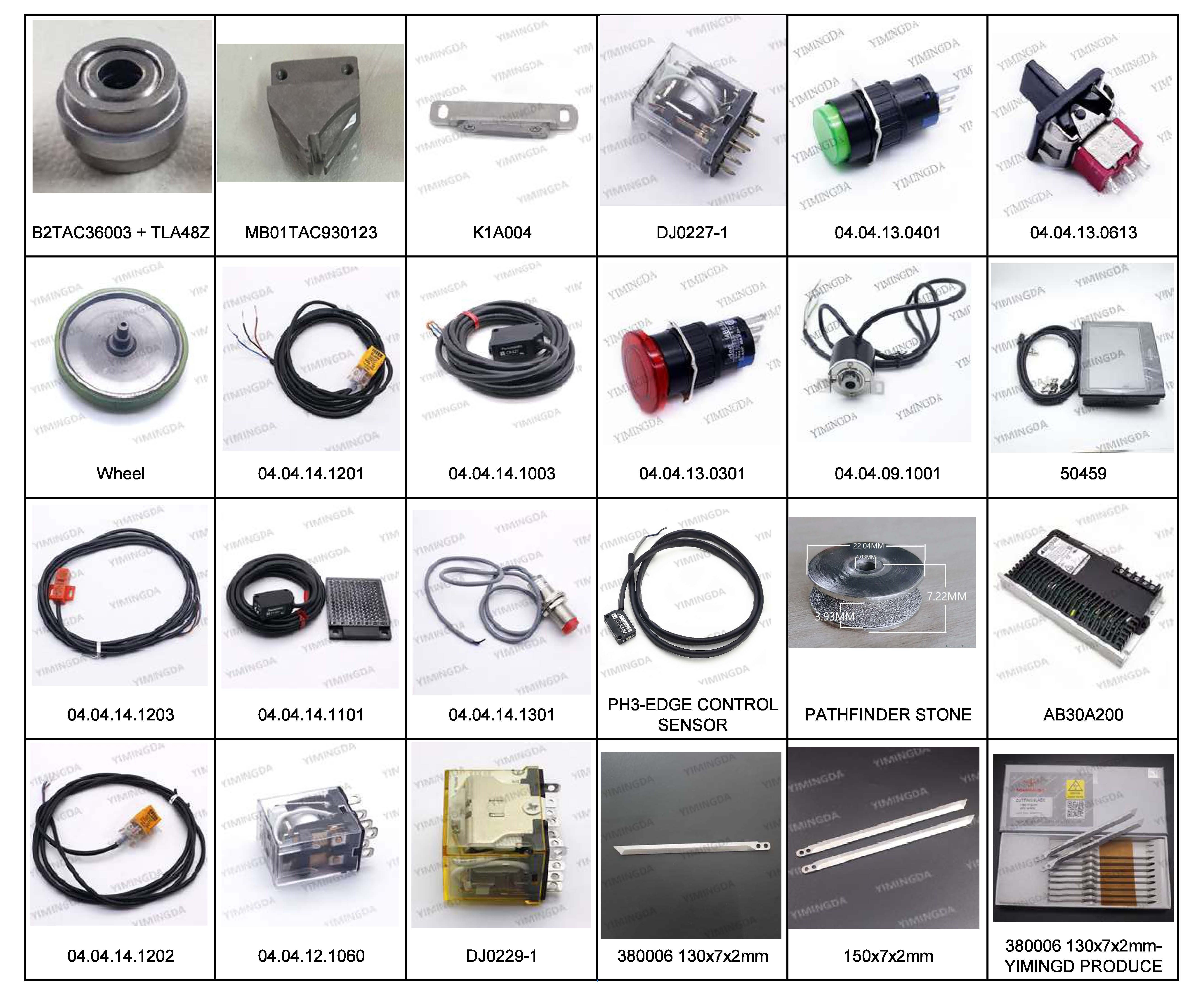 Garment Industry Cutter Machine Parts Wheel PN KS3B207 Spare Parts For Oshima Spreader