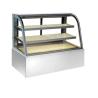 Buy cheap 1.2m Refrigerated Cake Display Case, Curved Glass Pastry Chiller With Fan Cooling from wholesalers
