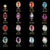 Buy cheap Colorful Stone Rhinestone Nail Art Tips Nail Bronze Alloy Decoration ML1503-1518 from wholesalers