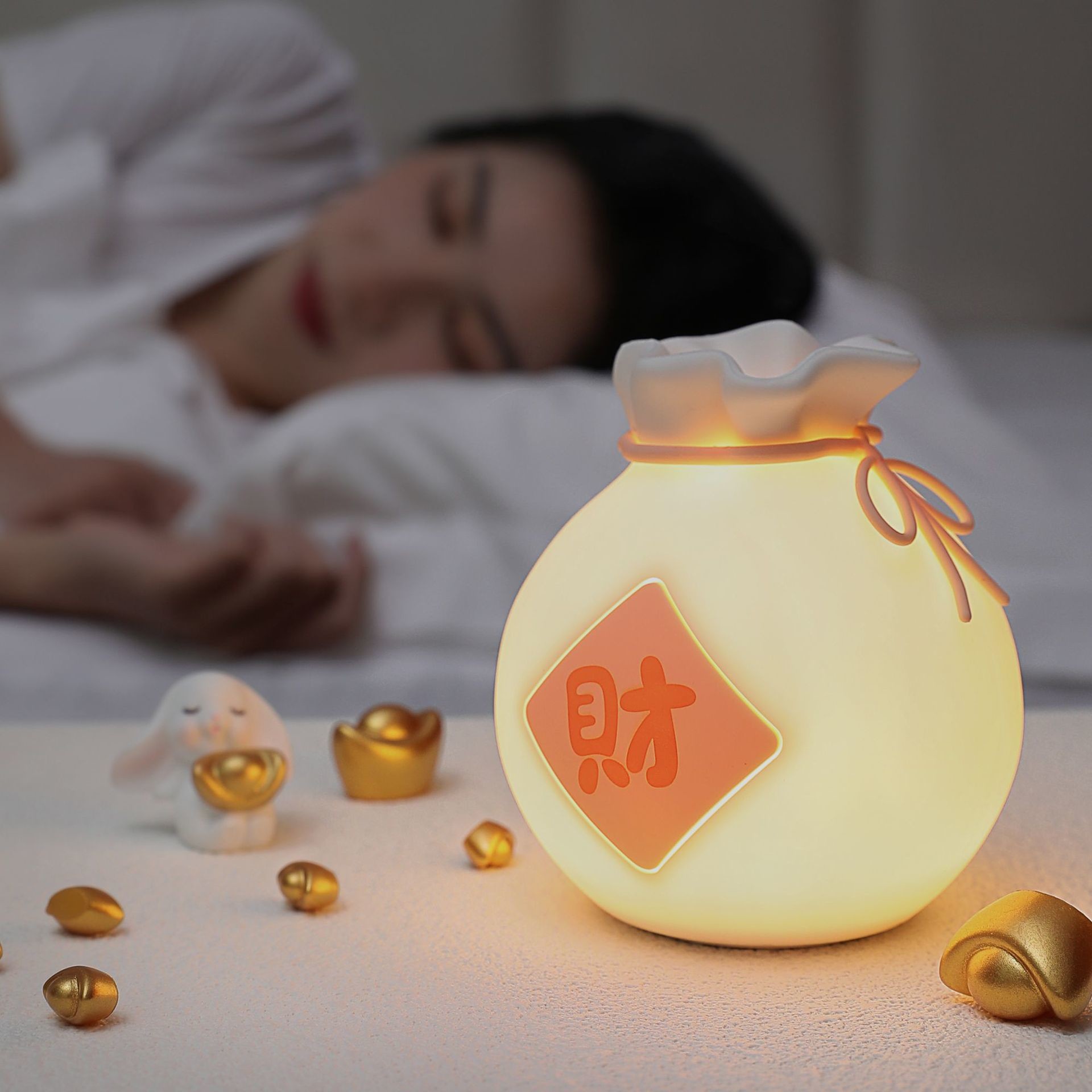 Non-Toxic Kawaii Squishy LED Tap Light for School Office Stationery