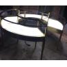 Buy cheap Shop Middle Island Round Jewelry Display Fixtures Custom Golden SS Jewellry Display Shelf from wholesalers