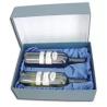 Buy cheap bespoke two bottle lid and base red wine box with foam luxury flocking blister wine gift box from wholesalers