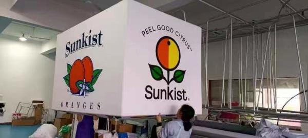 Buy cheap Square Circle Trade Show Hanging Banner Odm Aluminum Pipe Exhibition Sign from wholesalers