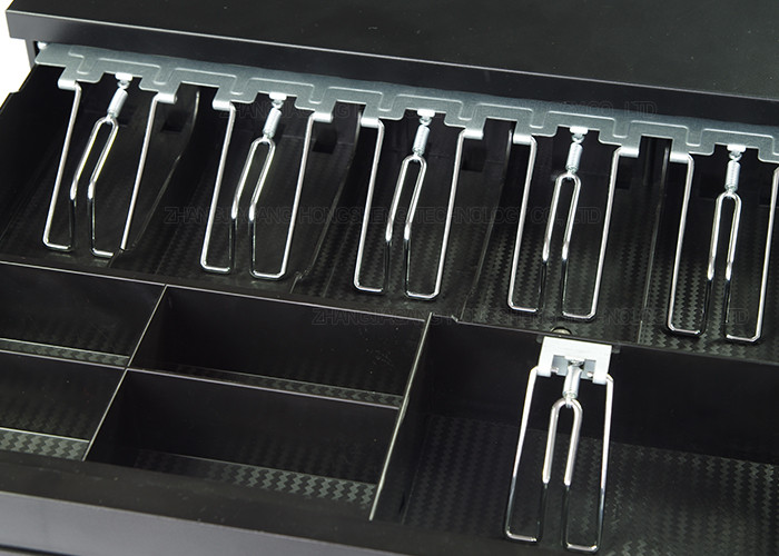 Metal 4C RJ11 Pos System Cash Drawer Cash Box With Coin Sorter Tray