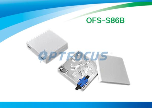 Buy cheap Indoor Mini Fiber Termination Box Optical Socket 0.2dB 90% Working Humidity from wholesalers