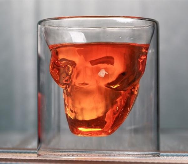 Buy cheap Skull Shaped Double Wall 2.5oz Old Fashioned Whiskey Tumbler from wholesalers
