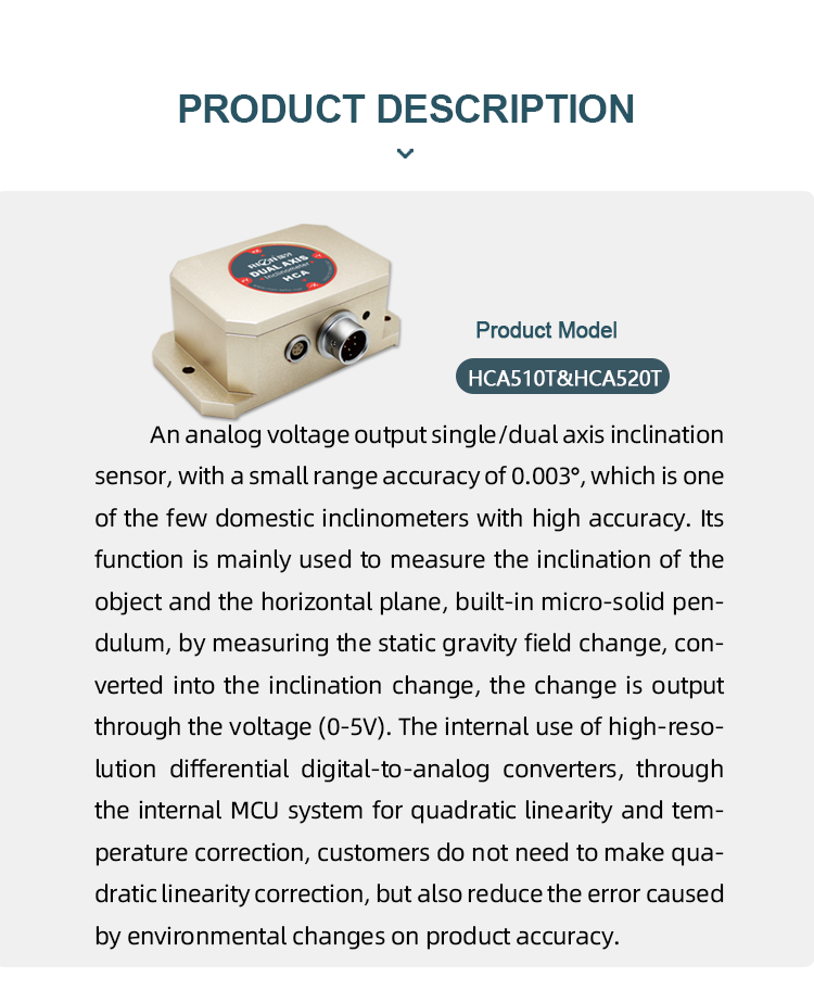 9V Single Axis Analog Inclinometer Sensor Voltage