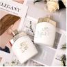 Buy cheap Five Pointed White Glass Perfume Bottle 100ml With UV Silver Weighted Cover from wholesalers