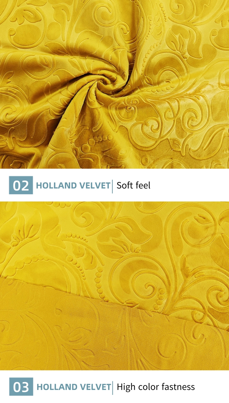 3D Embossed Sofa Holland Velvet Fabric 320gsm 150D