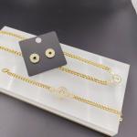 New Arrival Trendy Lines Newest Gold Color Stainless Steel Earring ,Necklace ,