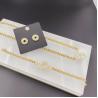 Buy cheap New Arrival Trendy Lines Newest Gold Color Stainless Steel Earring ,Necklace , Bracelet Sets For Lady from wholesalers