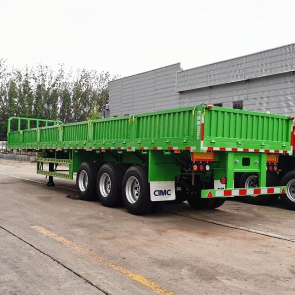 Buy cheap 50 Tons CIMC Open Top Semi 3 Axle Dropside Trailer from wholesalers