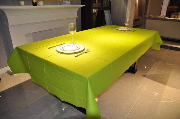Buy cheap Lime Green 3ply 1.37x2.74m Disposable Paper Tablecloths Party Use from wholesalers