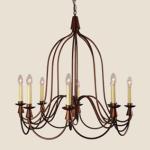Country metal Chandelier Led Retro Candle Chandeliers vintage Loft interior