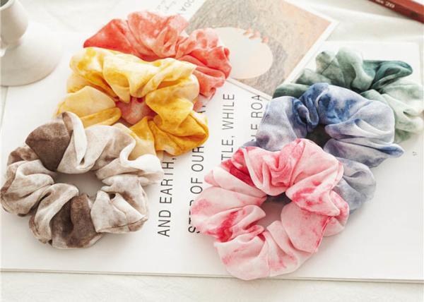 Buy cheap Spring/summer chiffon tie-dye hairband Headpiece cross-border decorative hair bands intestine hairband for women from wholesalers