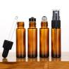 Buy cheap Stainless Steel Essential Oil Glass Roller Bottles 10 Ml Amber Screen Printing from wholesalers