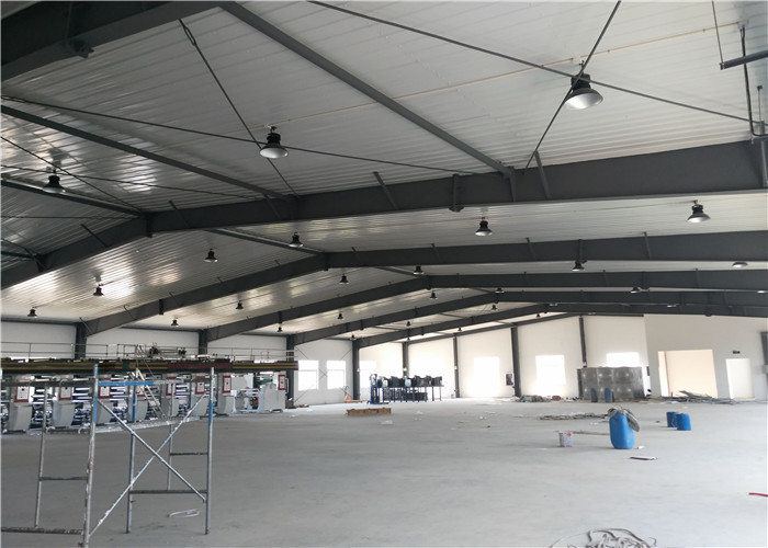 Construction design large span color coated Philippines light steel structure industrial workshop