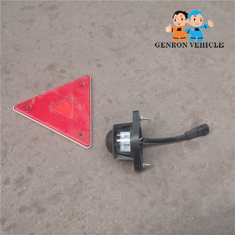 Factory Truck Triangle Reflector License Pate Led Light Lamp Trailer Parts Truck Spares