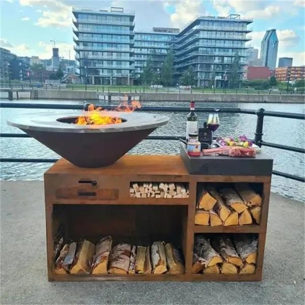 Buy cheap Corten Steel Fire Pit Heavy Duty Bbq Barbecue Grills For Outdoor Cooking from wholesalers