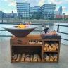 Buy cheap Corten Steel Fire Pit Heavy Duty Bbq Barbecue Grills For Outdoor Cooking from wholesalers