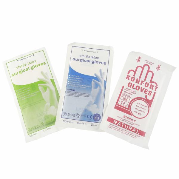 6.5-8.5 Medical Disposable Gloves Latex Sterilized Surgical Gloves For Operation