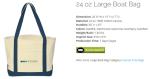Button Closure Bag Boat Bags Pocket Zip Boat Bags Flat Tote Bags Allure Cosmetic