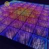 Buy cheap Homei lighting infinity fast set up dj lights waterproof outdoor use 3D mirror starry starlit LED dance floor from wholesalers