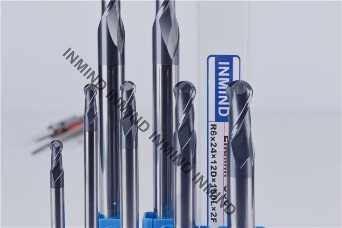 SK30 Solid Carbide Ball Nose End Mill / Ball Nose Cutters Long Shank Type