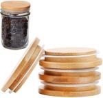 Custom Wooden Mason Jar Lids Reusable Bamboo Mason Canning Lids Compatible with