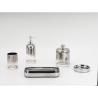 Buy cheap Silver Color Stylish Glass Soap Dispenser Foam Dispenser Toothbrush Holder Bathroom Accessories Set from wholesalers